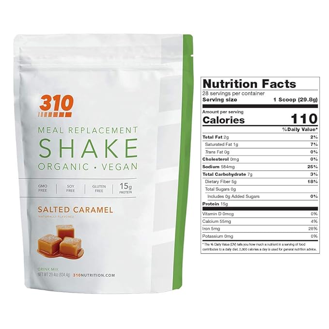 310 Nutrition - Vegan Organic Plant 0 Grams 28 Servings