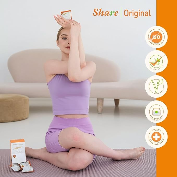 Share Original (7-pc Starter BOX) fermented Japanese apricot/plum 30+month fermented, vegan & individually wrapped, Share Swiss fermented