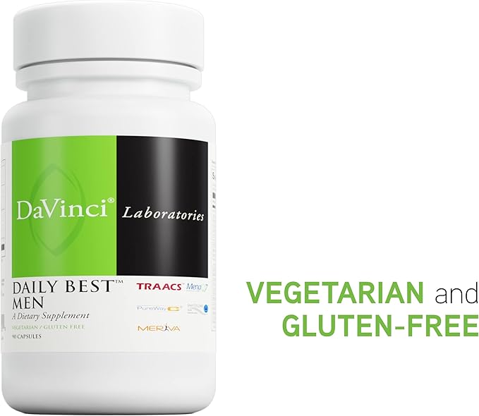 DAVINCI Labs - Daily Best Men B6, Vitamin B12 Vitamin K2, and 90 Capsules