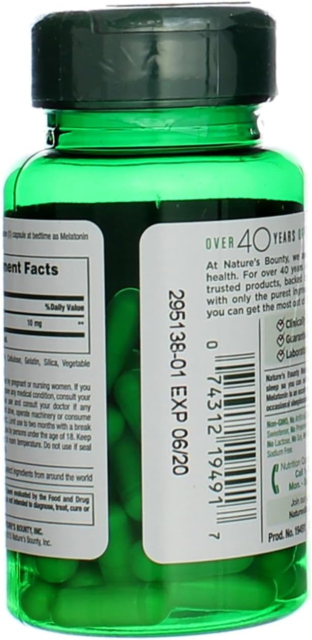 Nature's Bounty Melatonin 10mg Capsules, 60 4)