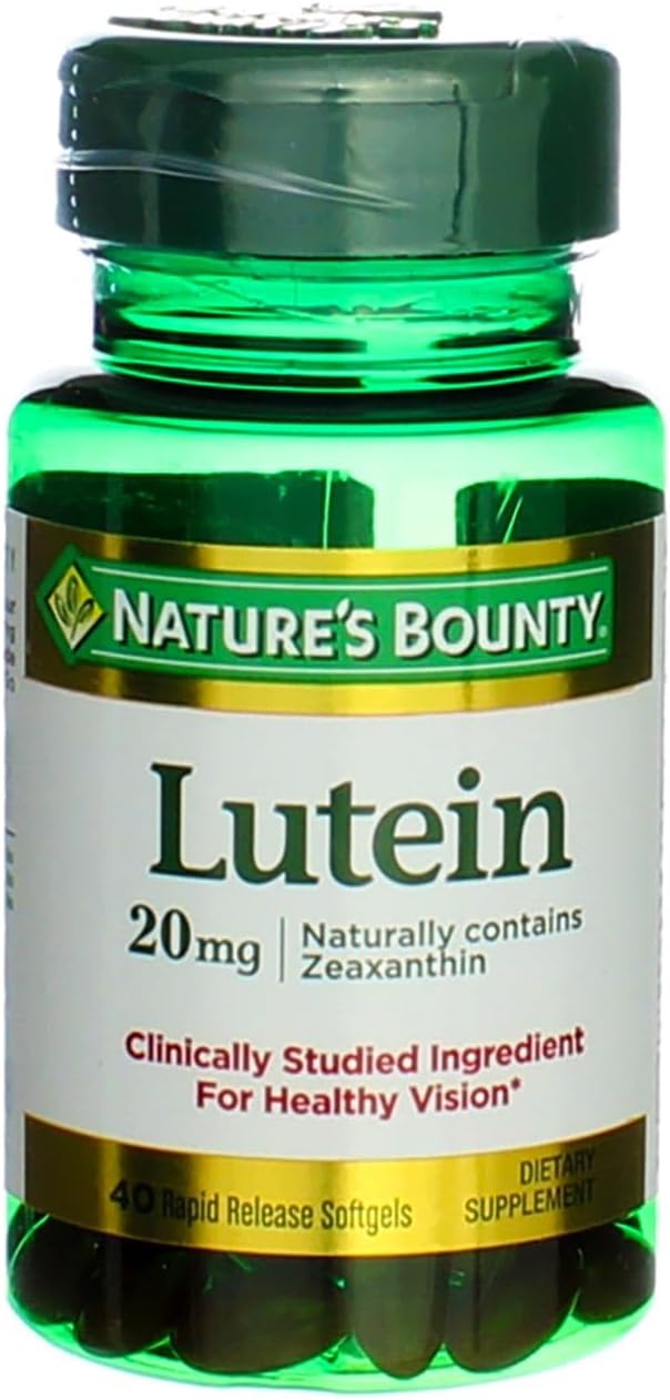 Nature's Bounty Lutein - 20 mg 40 Softgels