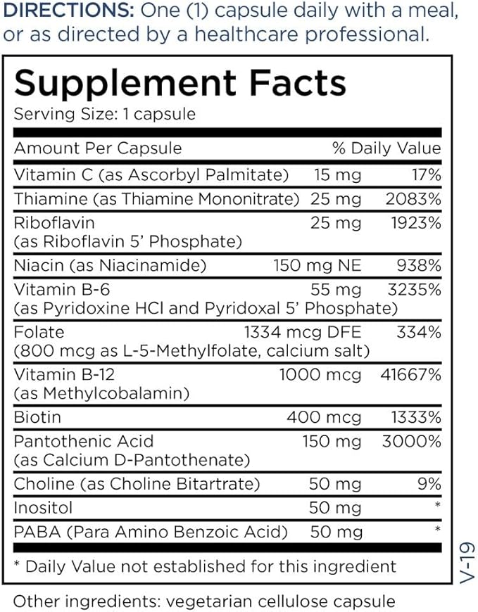 Metabolic Maintenance B Complex B-12, B-2, B-2, & B-6 (90 (90 Capsules)