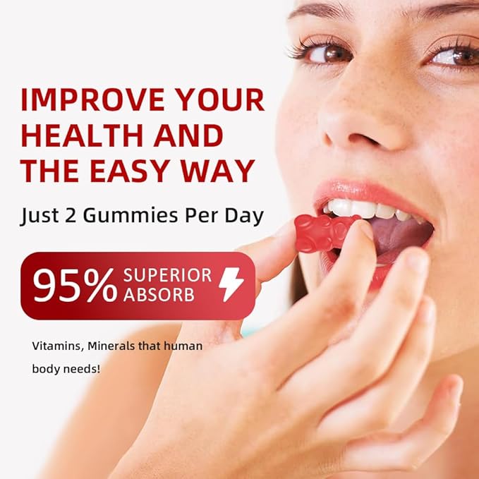 Calcium Magnesium Zinc Gummies for Women, 600 mg D3 for 60 Gummies