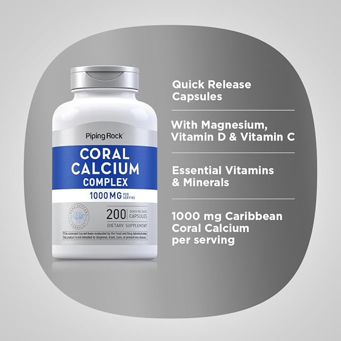 Coral Calcium 1000 mg 200 Capsules