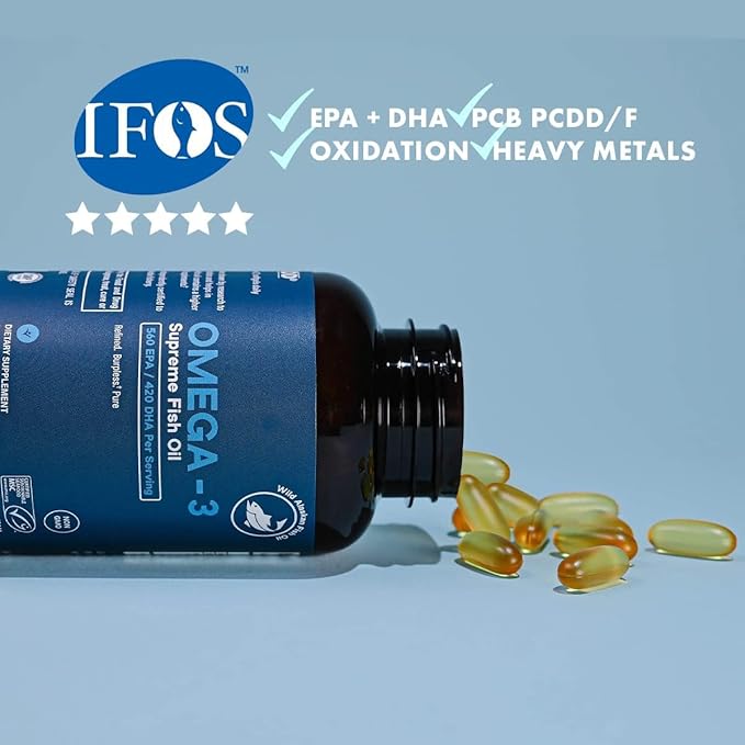 Omega-3 Supreme 1400 mg Wild Alaskan (3 Mo Supply,180 Softgels)