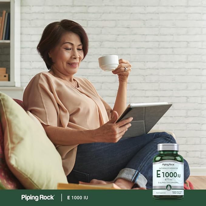 Piping Rock Vitamin E 1000 IU 671mg | 100 Softgel