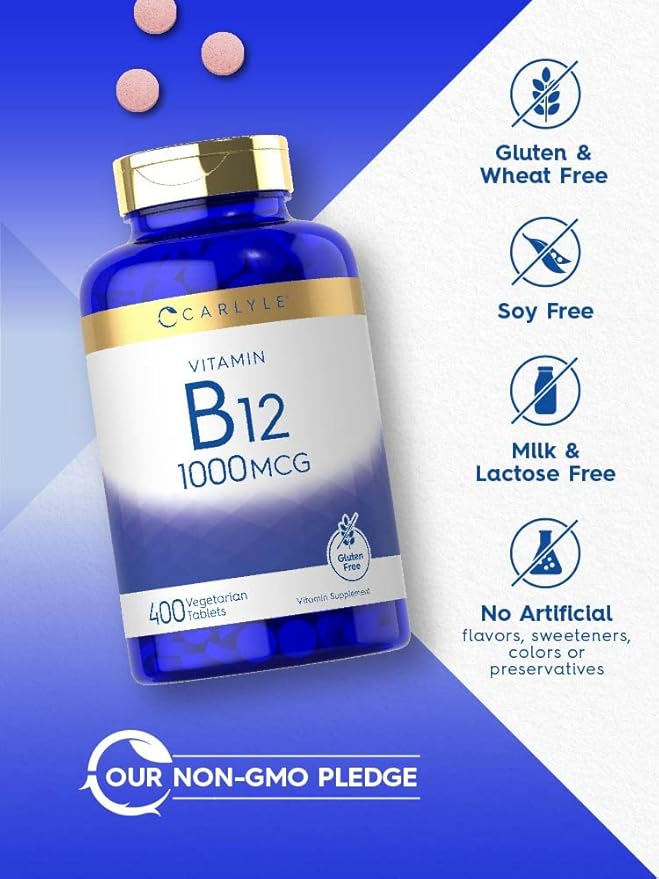 Carlyle Vitamin B12 1000mcg 400 Tablets
