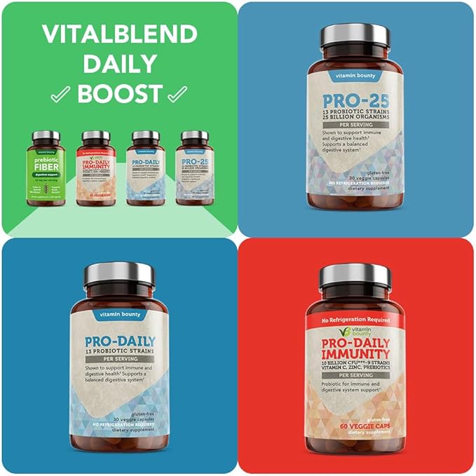 Vitamin Bounty Prebiotic Fiber Digestive Support 60 Capsules