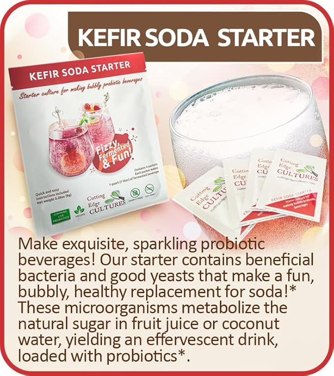 Prebio Plus + Kefir Starter Culture Prebiotic Fiber Powder Best Custom Blend of Organic Prebiotic Fibers Dietary Supplement (1 Prebio Plus + 1 Kefir 20g)