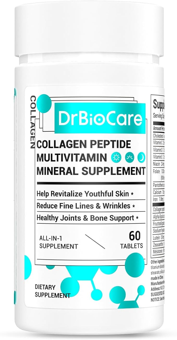 Collagen Peptides for Women, Beauty Vitamin D3, Probiotics 60 Tablets