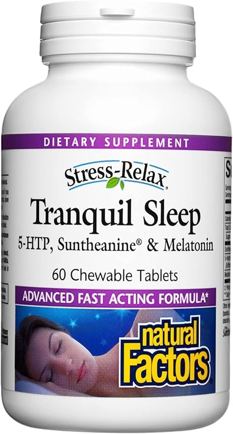 Natural Factors - Stress-Relax Tranquil Sleep 60 Chewable