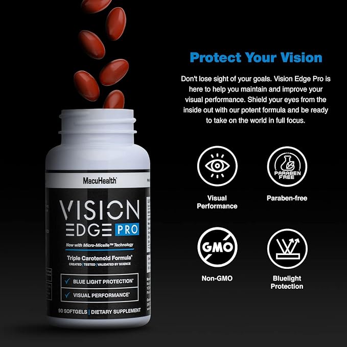 Eye Supplement for Athletes; Formula 3, Essential (90 Softgels, 3 Month
