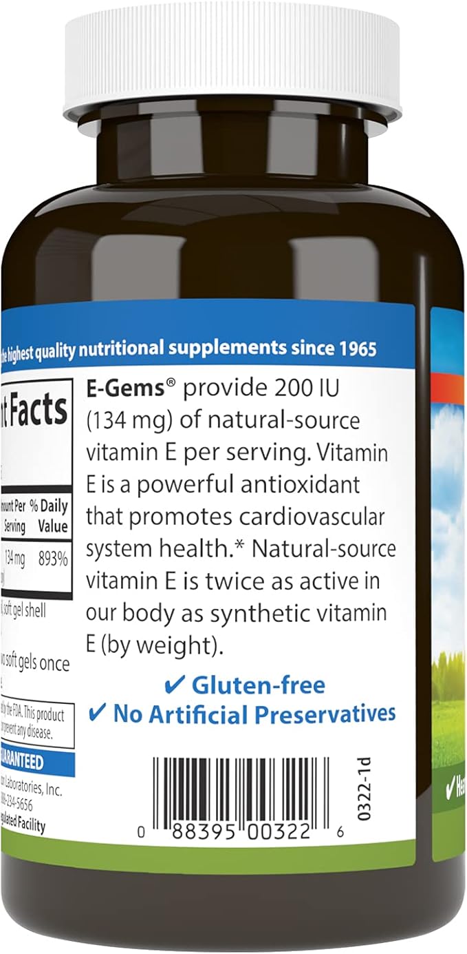 Carlson E-Gems 200 IU (134 mg), 250 Soft