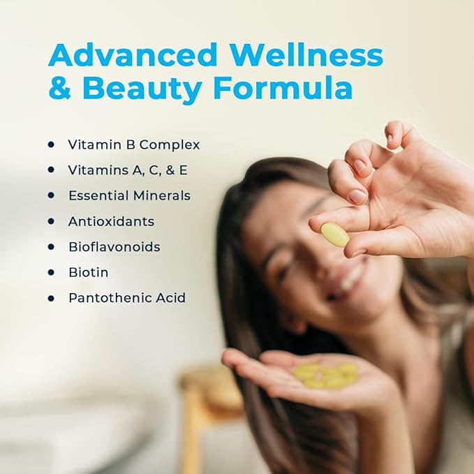 VitaMedica | Energy Support Multivitamin w B Complex | Energy Booster | Vitamin B6 & B12 | Clarity & Focus | Biotin for Hair, Skin & Nails | Energy Supplements | 90 Ct