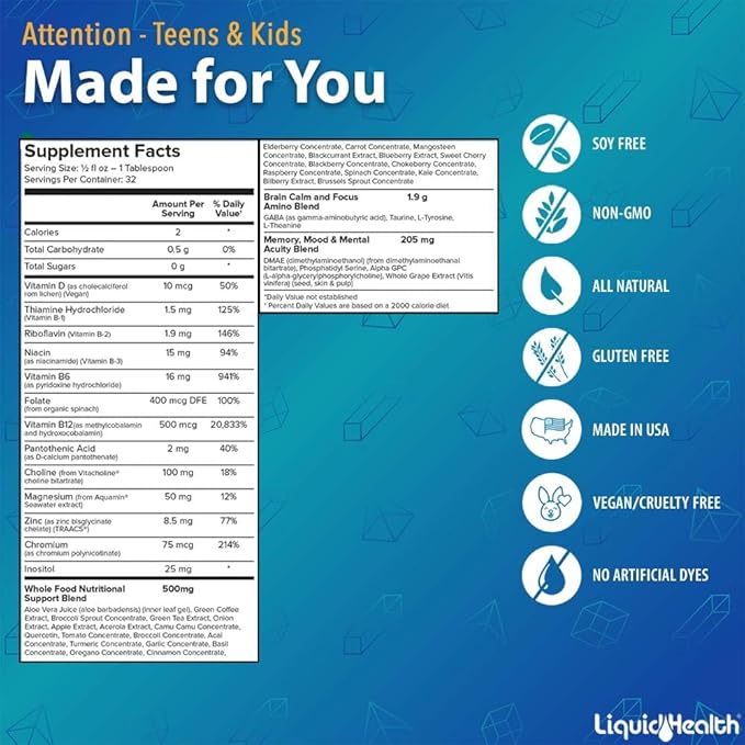 LIQUIDHEALTH Child Prodigy Health + Focus