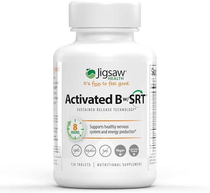 Jigsaw Health Activated B Complex w/SRT, 120 Tablets