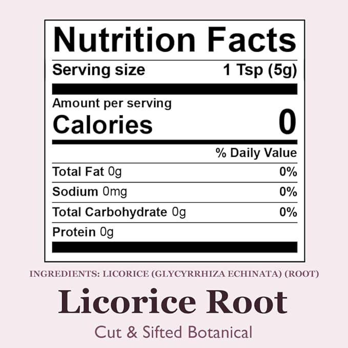 Organic Positively Botanicals Company, Licorice Root, 4 Ounce
