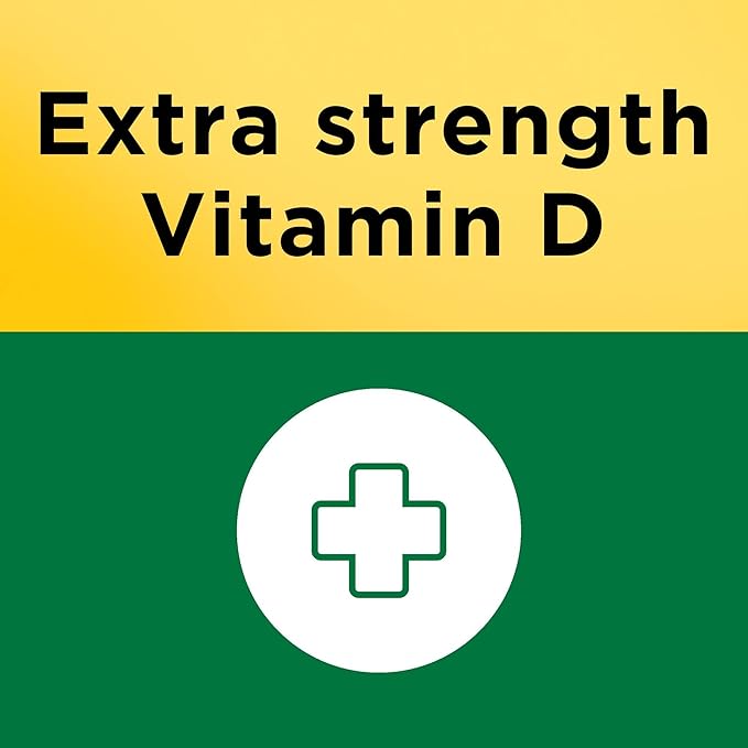 Nature Made Extra Strength Vitamin D3 5000 IU (125 mcg), 360 Softgels, 360 Day