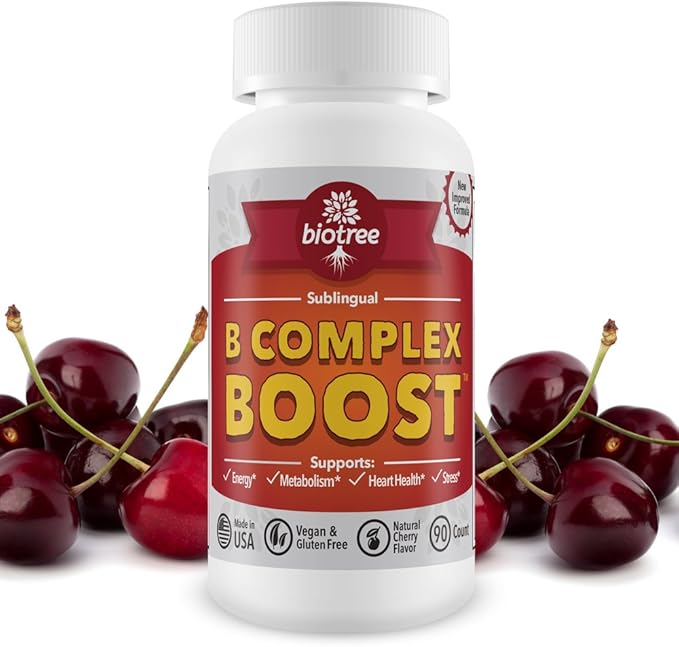 Vitamin B12 Sublingual B Complex Energy B12 Methylcobalamin B6 Biotin 100% Caffeine