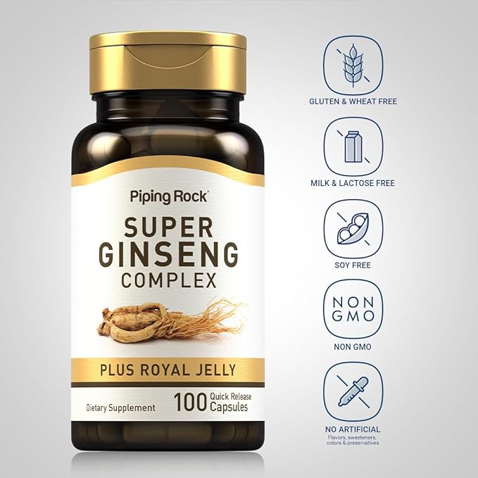 Piping Rock Ginseng Complex Capsules 100 Count