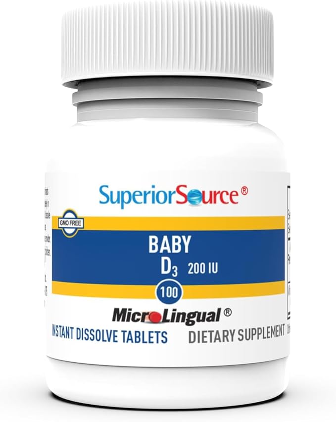 Superior Source Baby Vitamin D3 200 100 Count,