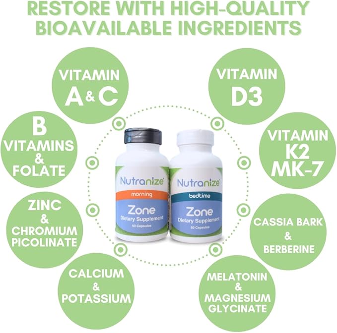 Zone Calcium Supplement, Magnesium Glycinate, Vitamin D3, K2 K2 MK7, MK7, Methylfolate,