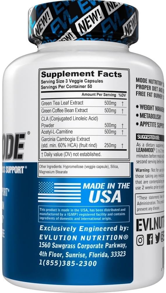 EVL Weight Loss Support Pills 50 Servings