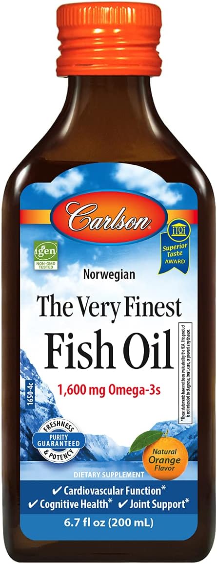 Carlson - The Very Finest Fish 1600 mg Omega-3s, Liquid 6.7 Fl