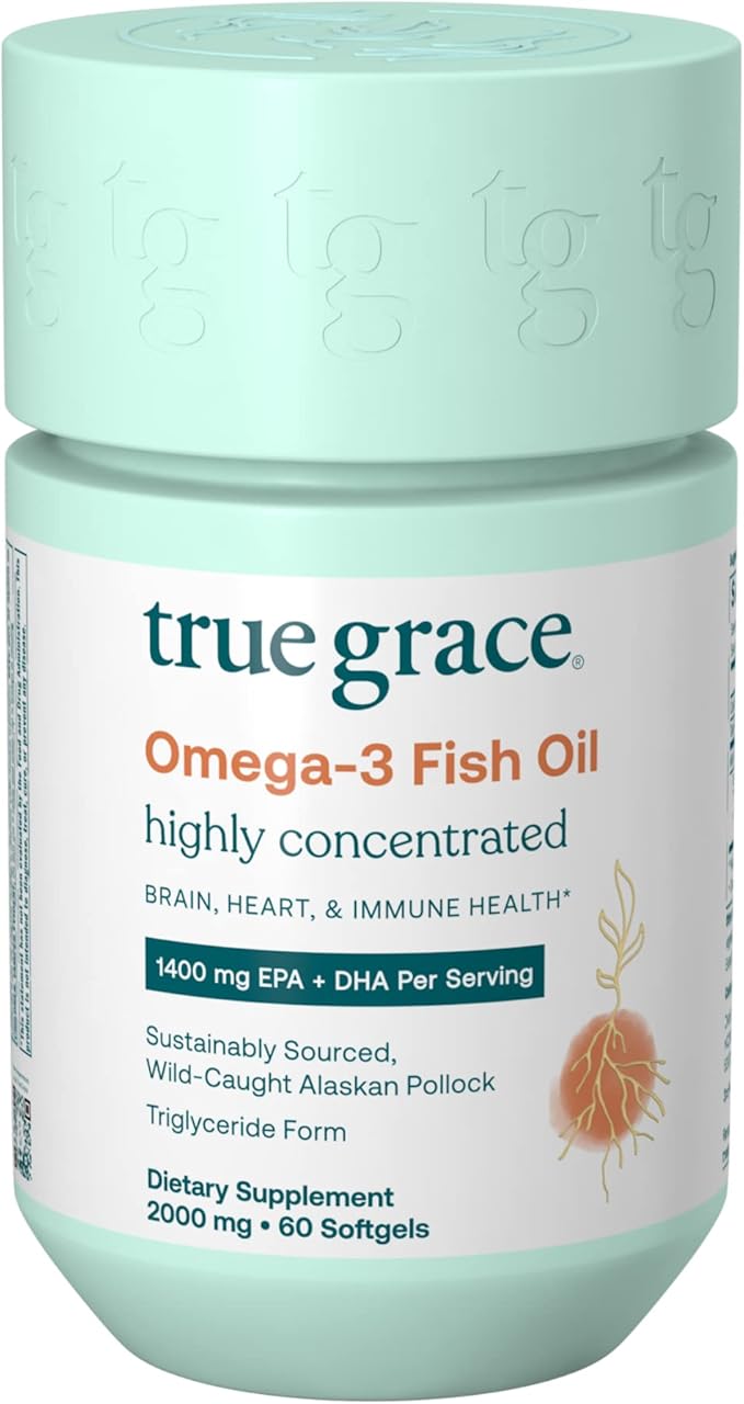 True Grace Omega-3 Fish Oil 60 Softgels 1400 mg
