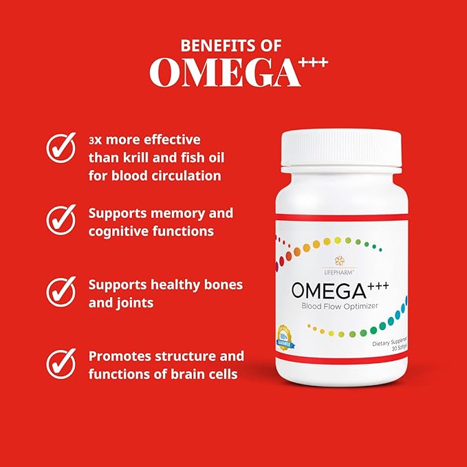 Omega +++ Supplement for Men and 3, Omega 3 EFA 369 in (30 Count)
