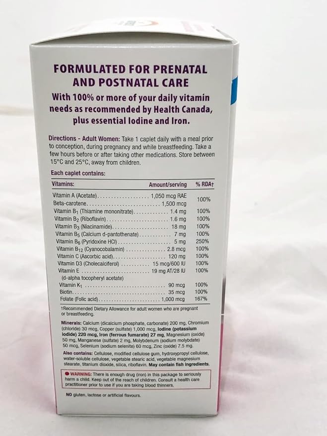 Prenatal Multi Vitamin-100 caps Brand: Jamieson Laboratories