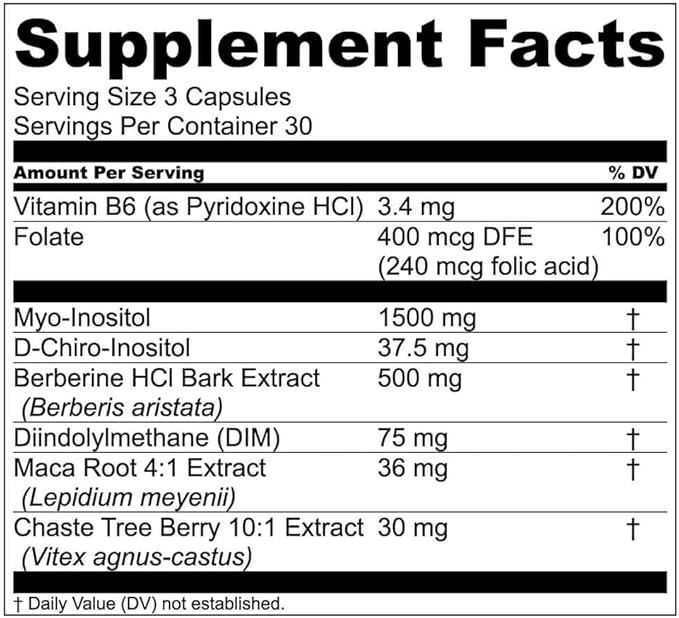 Live Conscious Beyond Hormone Holistic Hormone Balance for Women a DIM w/Myo-Inositol & D-Chiro-Inositol Supplement - Promotes Healthy Estrogen Balance for Women - Everyday PMS Support - 90 Ct.