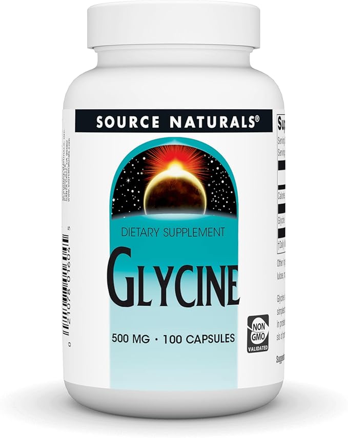 Source Naturals Glycine 500 mg Amino 200 Capsules