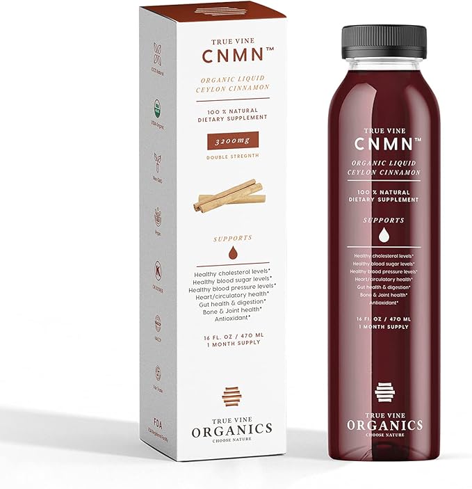 True Vine 3200mg Liquid Ceylon Cinnamon 100% Organic (16 fl