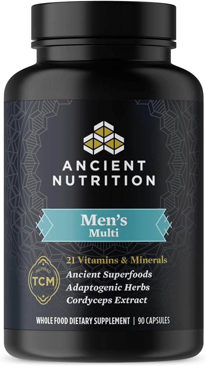 Ancient Nutrition Multivitamin for Men, Multi B12, Zinc, 90 Ct