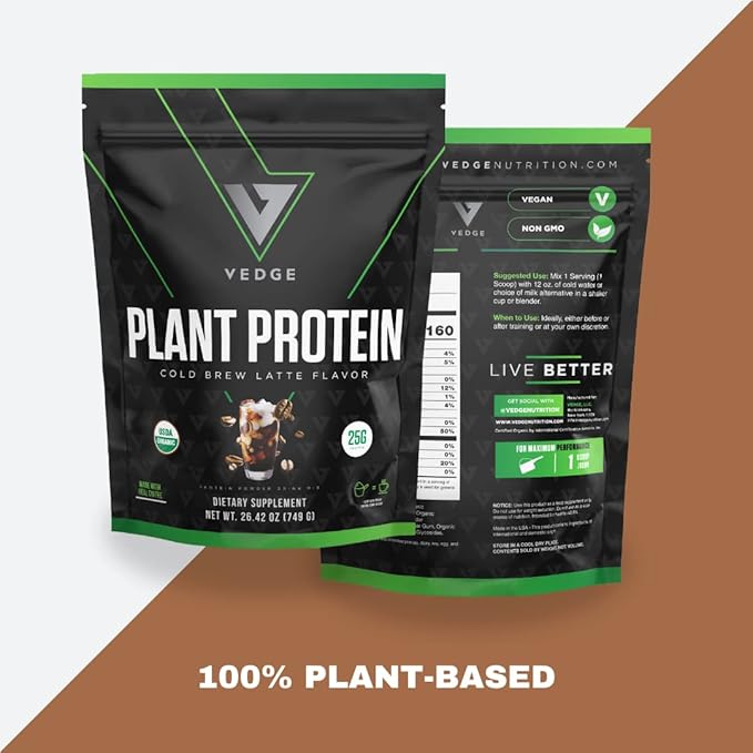 vedge Certified Organic Plant Protein Cold (20 Servings)