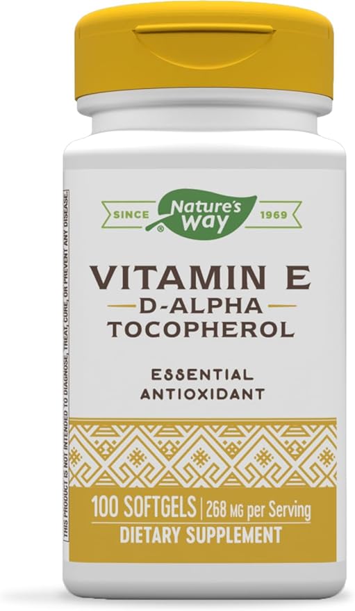Nature’s Way Vitamin E D-Alpha Tocopherol 268 mg 100 Softgels