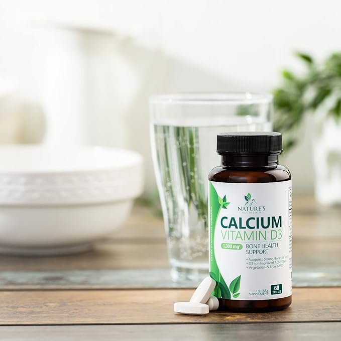 Calcium 1200 mg Plus Vitamin D3, 60 Tablets