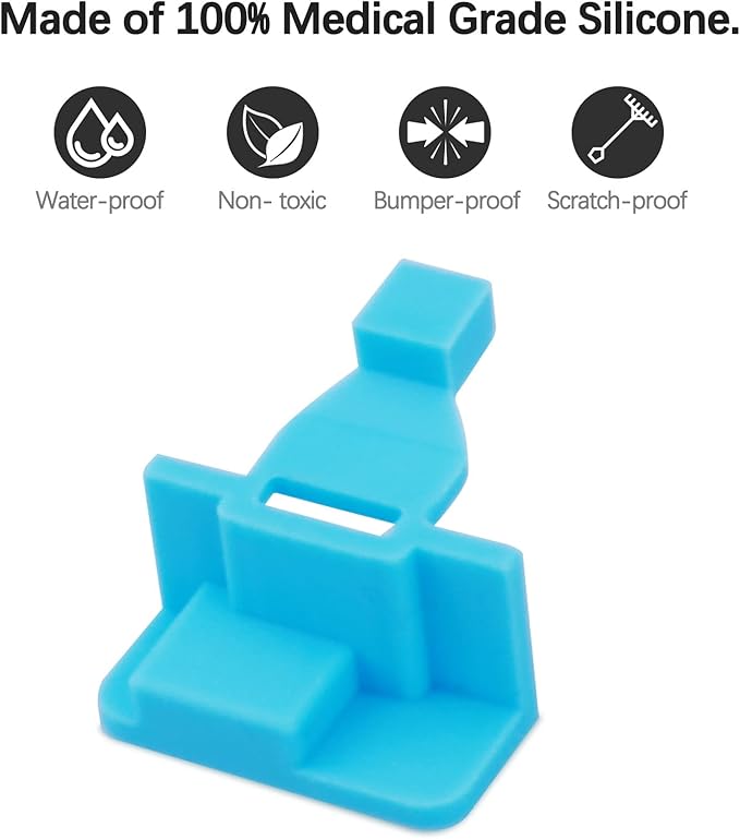 Silicone Saltwater Pods Refills Accessories Compatible (10 Pack-Blue)