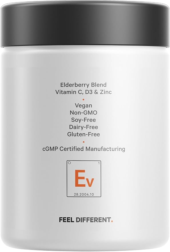 Codeage Organic Black Elderberry Supplement 90 Capsules