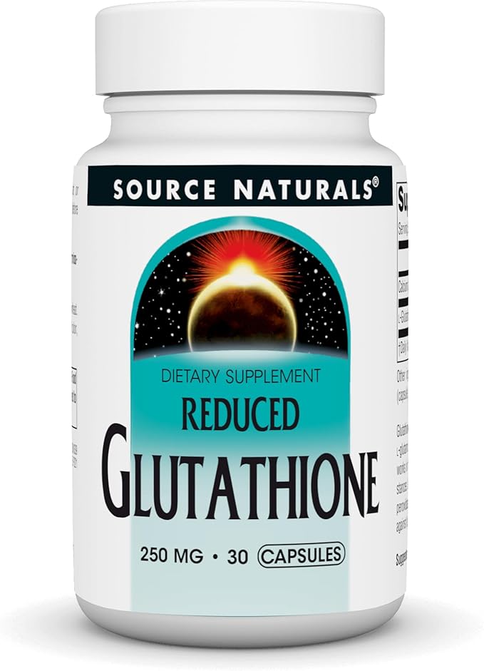 Source Naturals Glutathione, Supplement for Liver 250mg - 30 Capsules