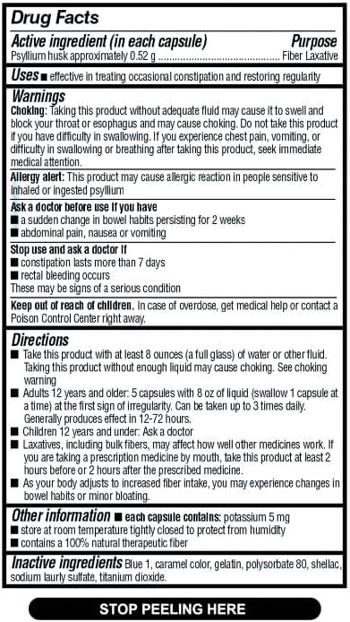 Quality Choice Daily Fiber Capsules 160 Count