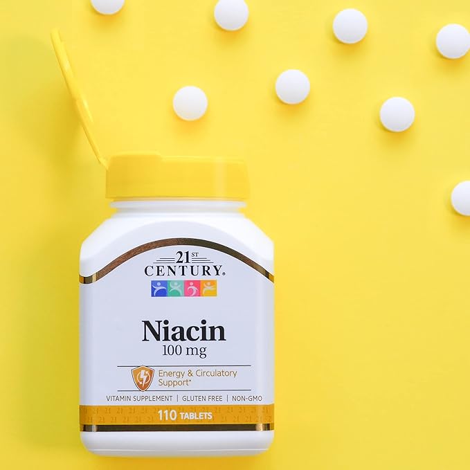 21st Century Niacin Tablets, 100 mg, 110 Count