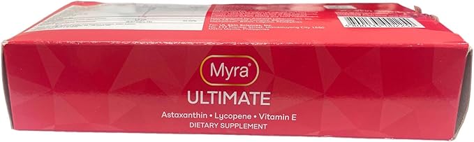 Myra Utimate Capsules: Astaxanthin, Lycopene and 30 Softgel