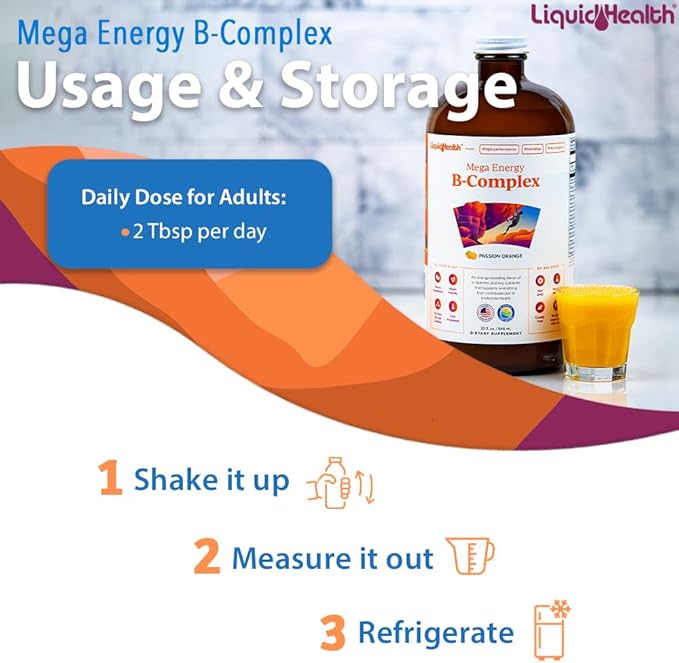 LIQUIDHEALTH 32 Oz B Complex Liquid 3 Pack