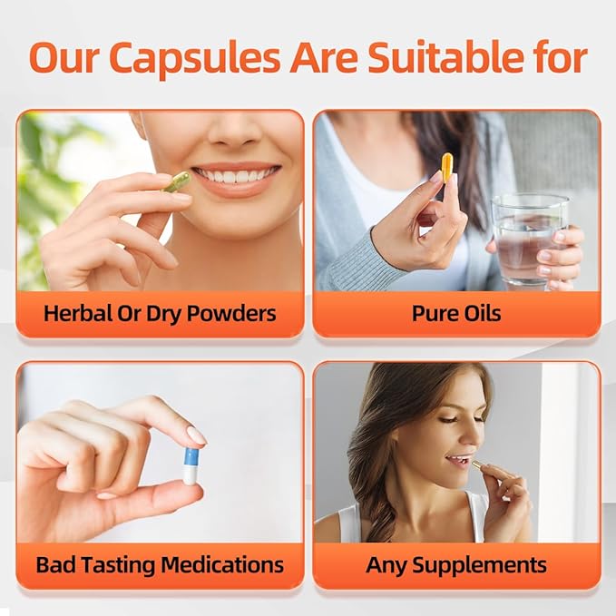 Size 0 Empty Capsules, 500 Count Colored Empty Gelatin Capsules, Empty Pill Capsules, DIY Capsule Filling Fake Pills, Pill Capsules Empty Gel Caps, cápsulas vacías para rellenar