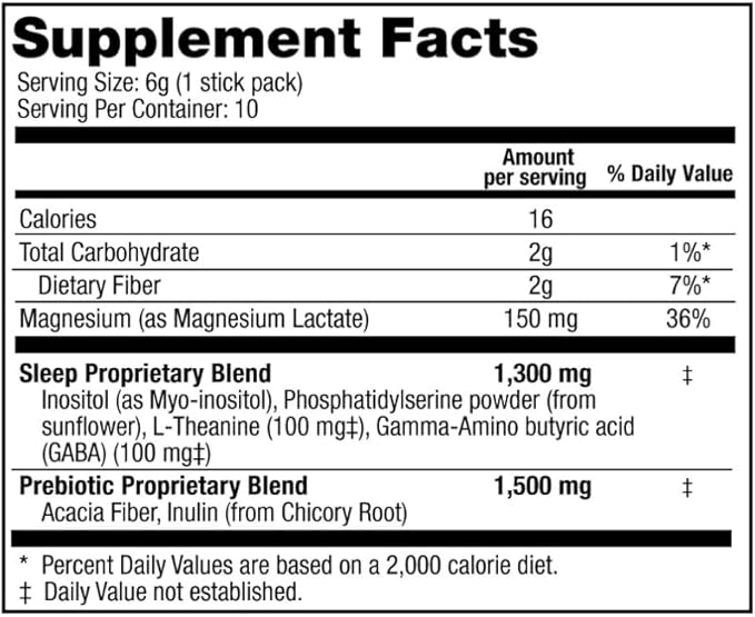 Sleep Melatonin-Free Supplement Powder for Sleep 10pk