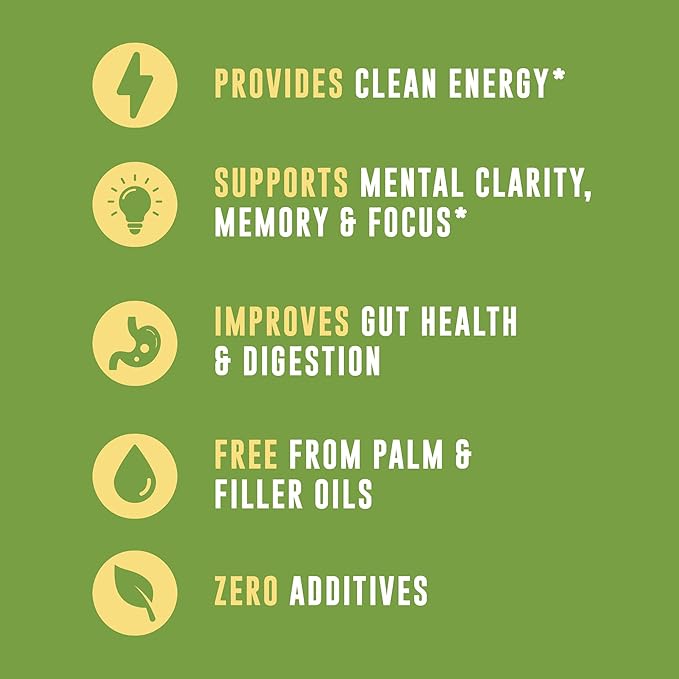 MCT Oil Organic - C10 C8 MCT Oil for Sustained Mental Energy & Focus Support - MCT Oil Organic For Coffee, Smoothies, & More - Palm Free Vegan Keto & Paleo Friendly 16 Fl Oz - Non-GMO - Aceite De Coco