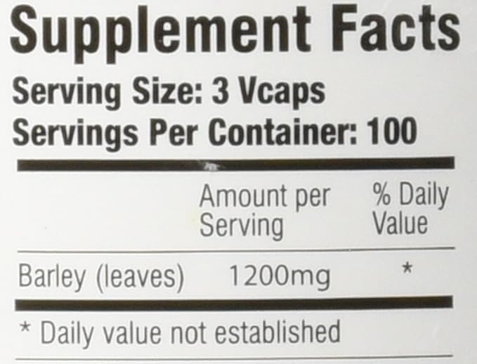 Barley Power 300 Count Vegetable Caplets