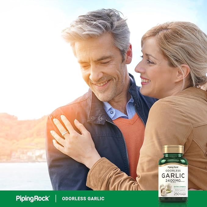 Piping Rock Odorless Garlic Softgels 2400mg 250 Pills